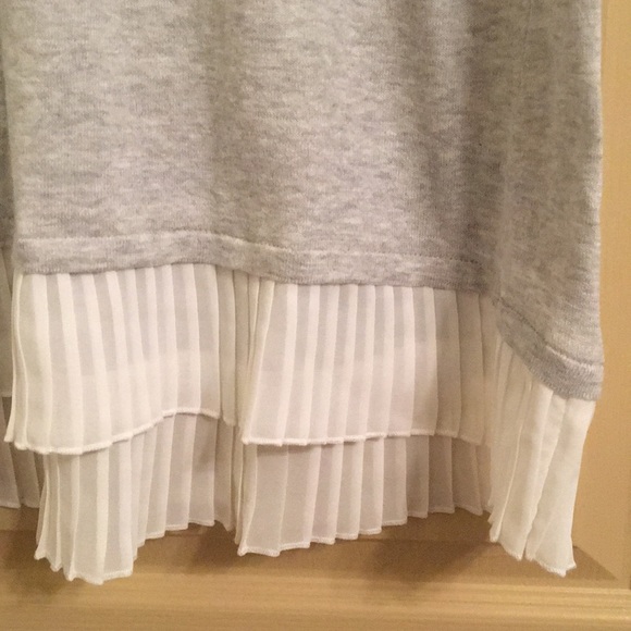 Grey Ruffle Hem Shirt - Picture 3 of 3